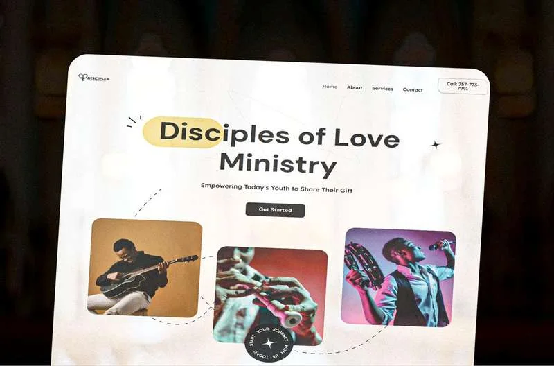 Disciples of Love Ministry website project