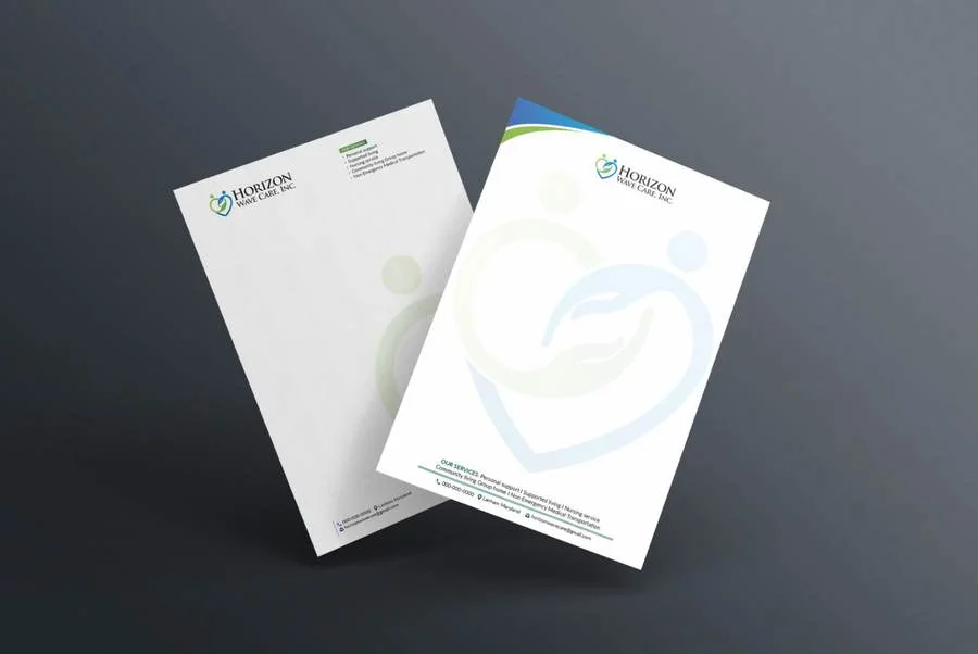 Horizonwave Care letterhead design